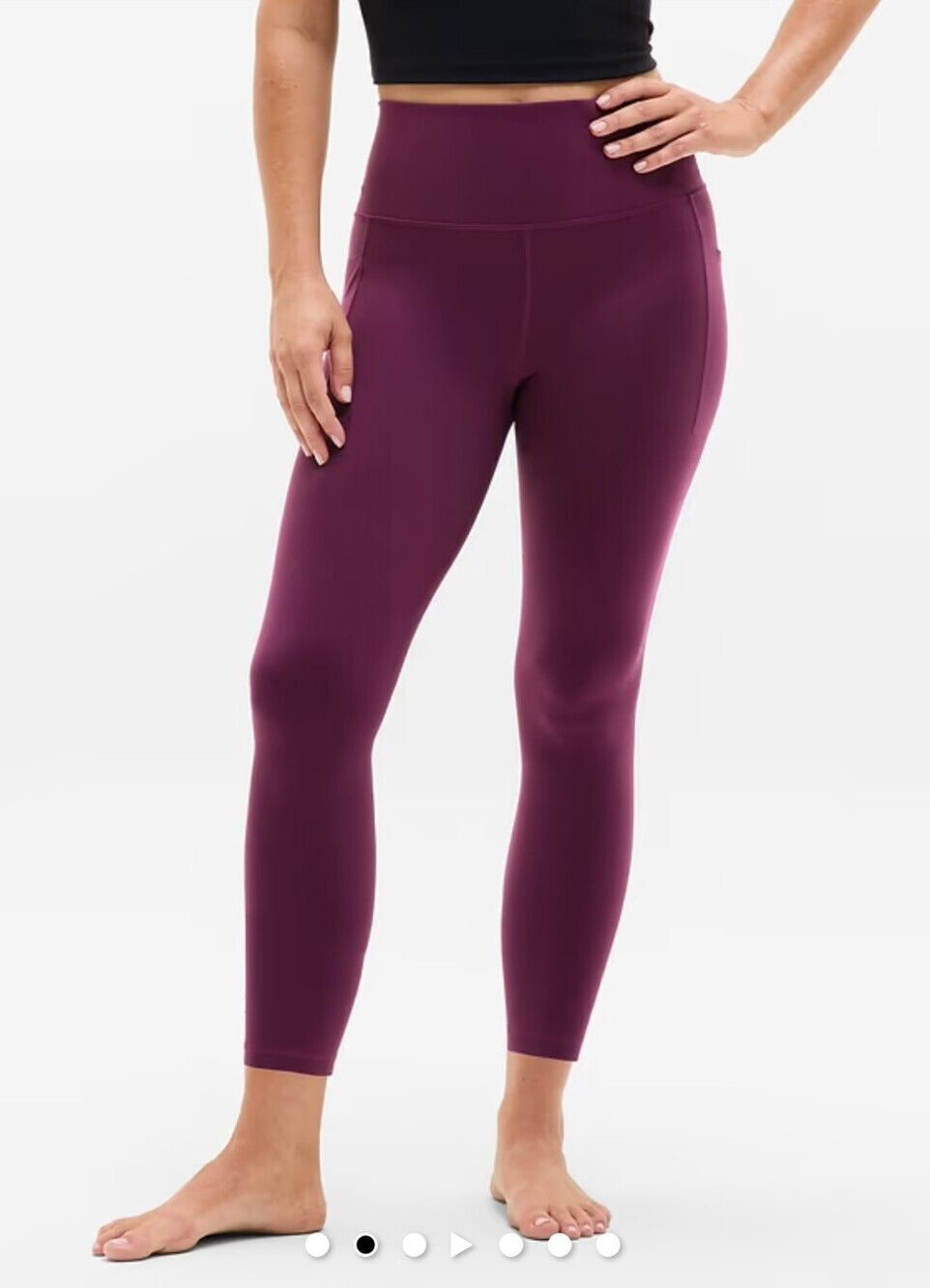 Athleta High-Waist 7/8 Legging in Plum